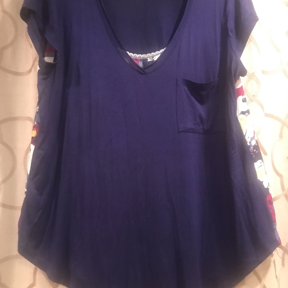 Anthropologie Poridge T-shirt floral back!